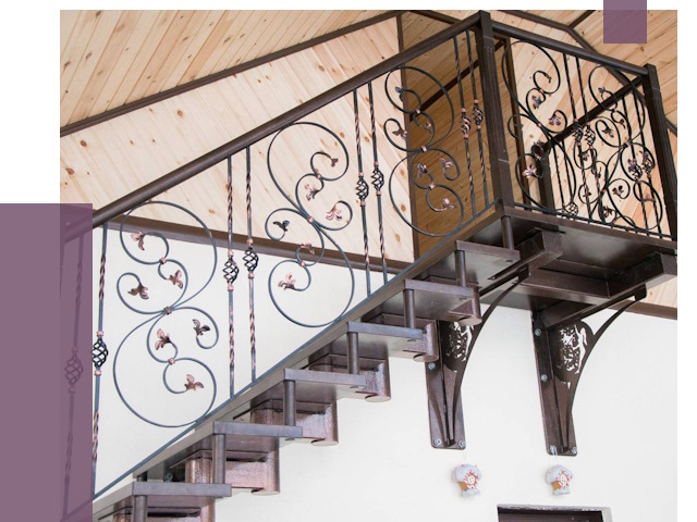 Кованые лестницы в Нижнем Новгороде от 81284 руб. под ключ