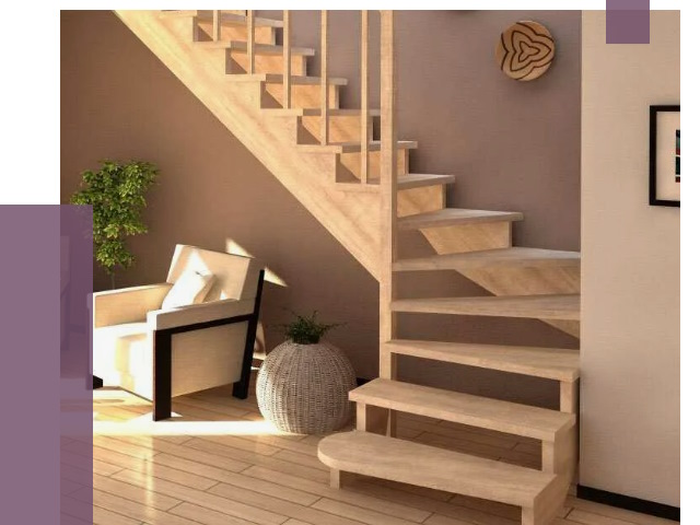 Изготовление Г-образных лестниц в Нижнем Новгороде от 19279 руб. 