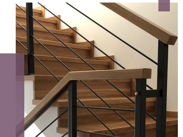 Обшивка металлической лестницы деревом в Нижнем Новгороде от 4429 руб. 