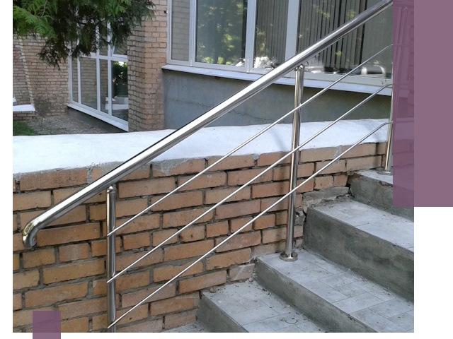 Перила из нержавеющей стали высокого качества в Нижнем Новгороде