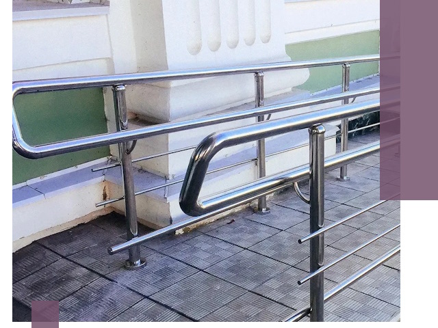 Ограждения пандусов из металла и нержавейки в Нижнем Новгороде