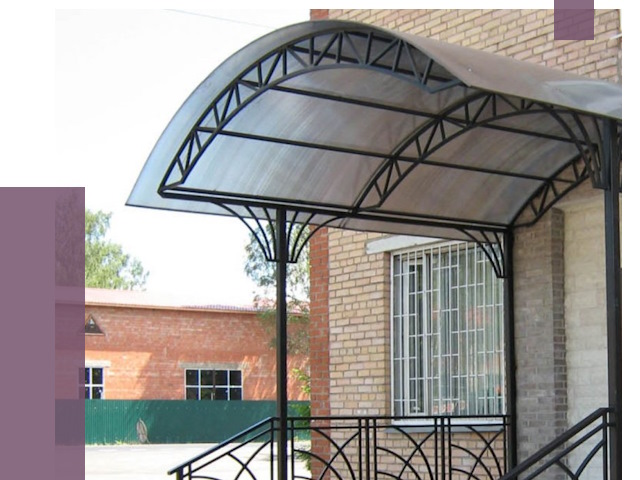 Металлические навесы и козырьки в Нижнем Новгороде от 13026 руб.