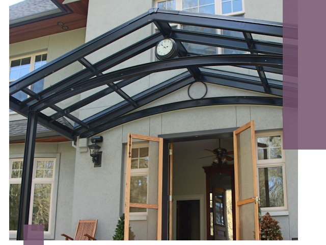 Изготовление и монтаж навесов и козырьков в Нижнем Новгороде