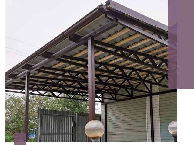 Навесы под ключ в Нижнем Новгороде: изготовление, монтаж и гарантия