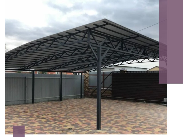 Недорогие навесы под ключ в Нижнем Новгороде — изготовление и монтаж