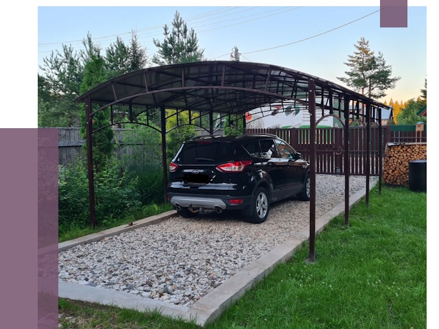 Навесы для автомобиля в Нижнем Новгороде от 13391 руб.  | ПРОЛЁТ-Ннн