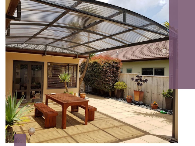 Навесы во двор под ключ в Нижнем Новгороде — изготовление и монтаж