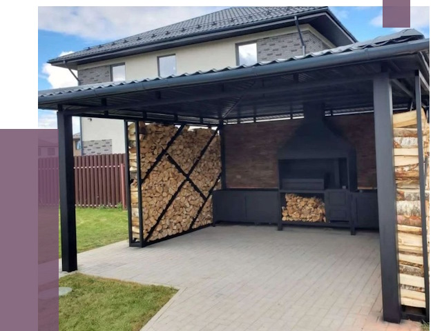 Навесы для барбекю в Нижнем Новгороде от 12974 руб. под ключ | ПРОЛЁТ-Ннн