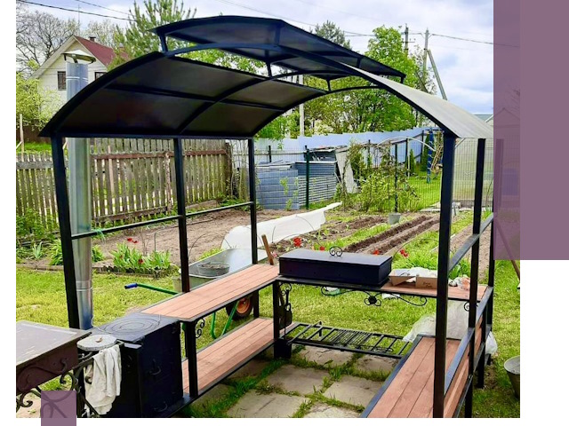 Навесы для барбекю в Нижнем Новгороде: изготовление, монтаж и демонтаж