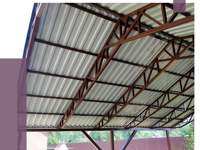 Навесы из профнастила в Нижнем Новгороде от 7503 руб. | ПРОЛЁТ-Ннн