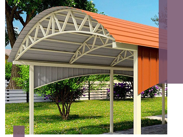 Навесы из профнастила под ключ в Нижнем Новгороде — установка и монтаж