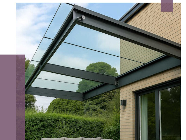 Стеклянные навесы и козырьки в Нижнем Новгороде от 12505 руб.