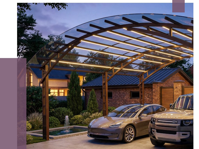 Металлические навесы в Нижнем Новгороде от 12922 руб. под ключ — ПРОЛЁТ-Ннн