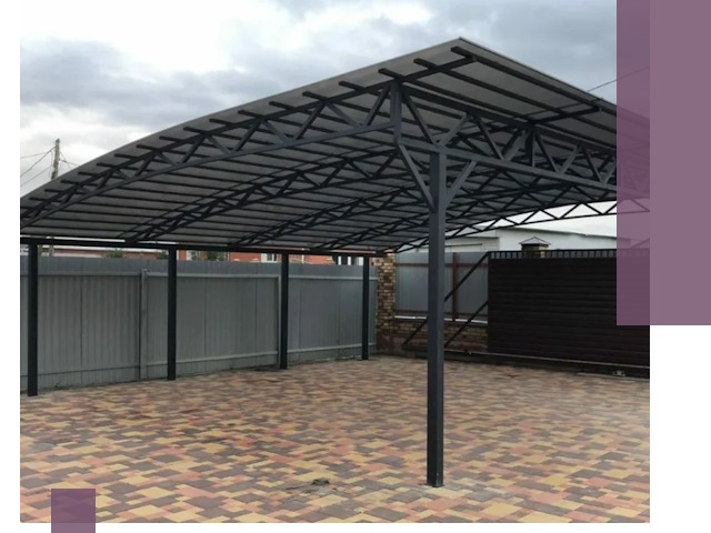 Металлические навесы под ключ в Нижнем Новгороде — изготовление и монтаж