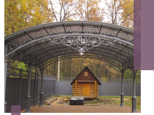 Кованые навесы премиум-класса под заказ в Нижнем Новгороде