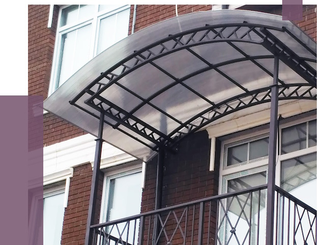 Козырьки над балконом в Нижнем Новгороде от 8806 руб.  | ПРОЛЁТ-Ннн