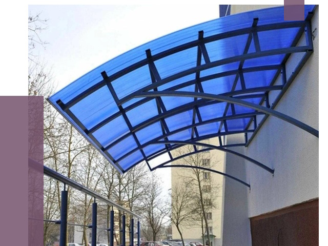 Козырьки из поликарбоната в Нижнем Новгороде от 4377 руб. под ключ | ПРОЛЁТ-Ннн