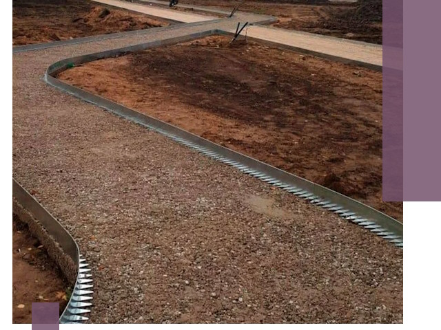 Металлические бордюры под ключ в Нижнем Новгороде — изготовление и монтаж