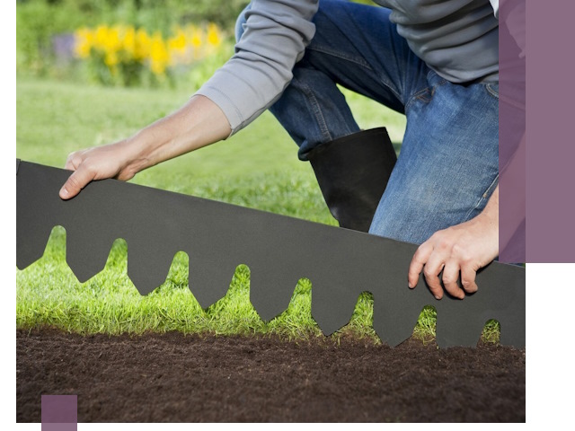 Металлические бордюры для газона в Нижнем Новгороде — изготовление и монтаж